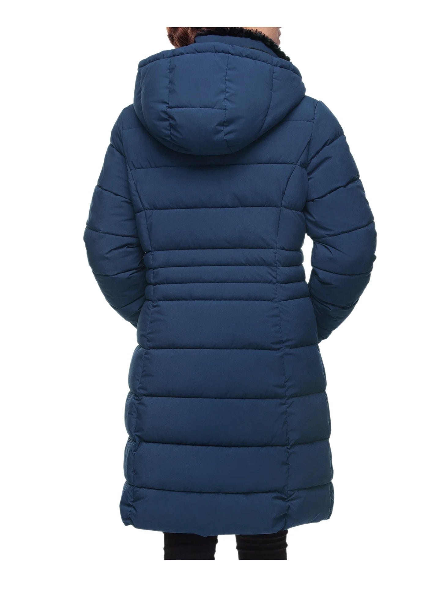 Women'S Heavy Long Winter Coat with Fleece Hood Parka Jacket