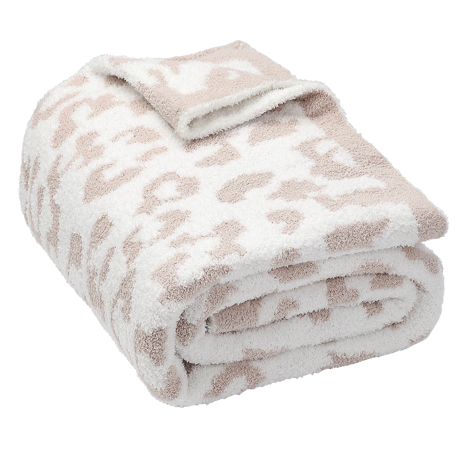 Large Soft Leopard Blanket (60"X70"), Warm Reversible Cheetah Blanket Leopard Throw Blanket for Couch Bed Sofa