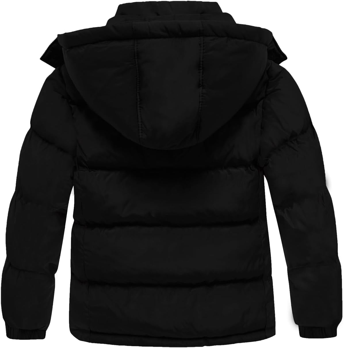 Boys' Warm Winter Coat Waterproof Puffer Jacket with Detachable Hood