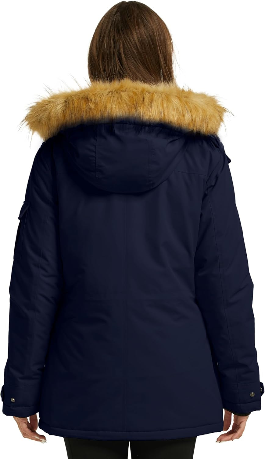 Women'S Quilted Winter Coat Warm Puffer Jacket Thicken Parka with Removable Hood