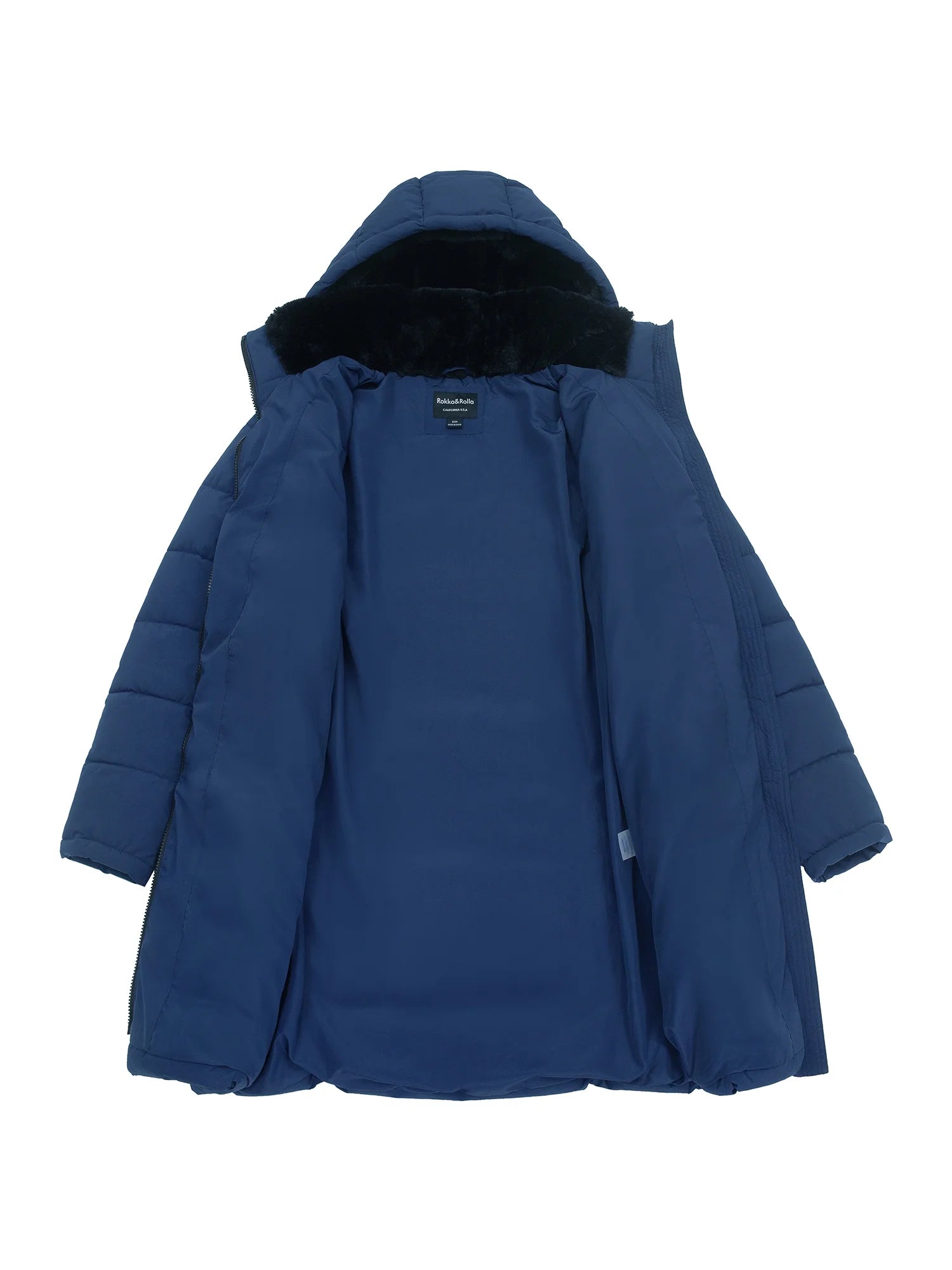 Women'S Heavy Long Winter Coat with Fleece Hood Parka Jacket