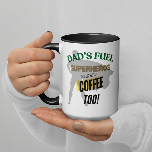 "Dad's Fuel" Mug with Color Inside